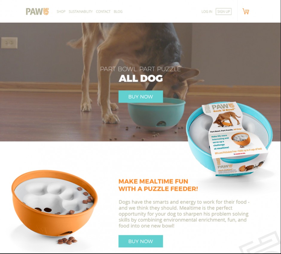 trang web đồ chơi chó teal và cam