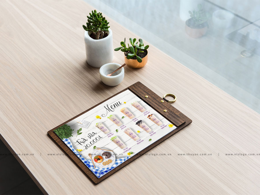 Thiết kế logo, CIP - Thương hiệu trà sữa nhà làm MIMOSA