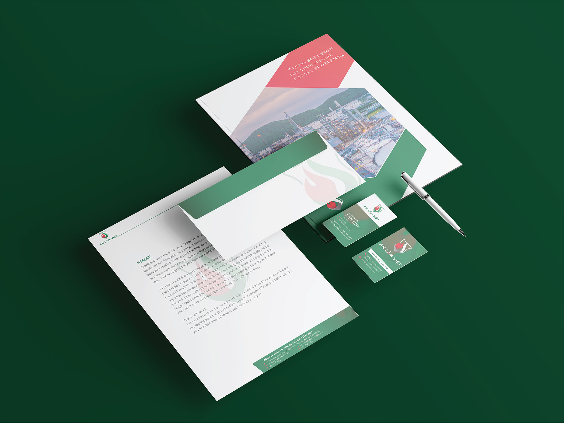 Thiết kế logo, nhận diện thương hiệu, profile Thiết bị PCCC An Lâm Việt