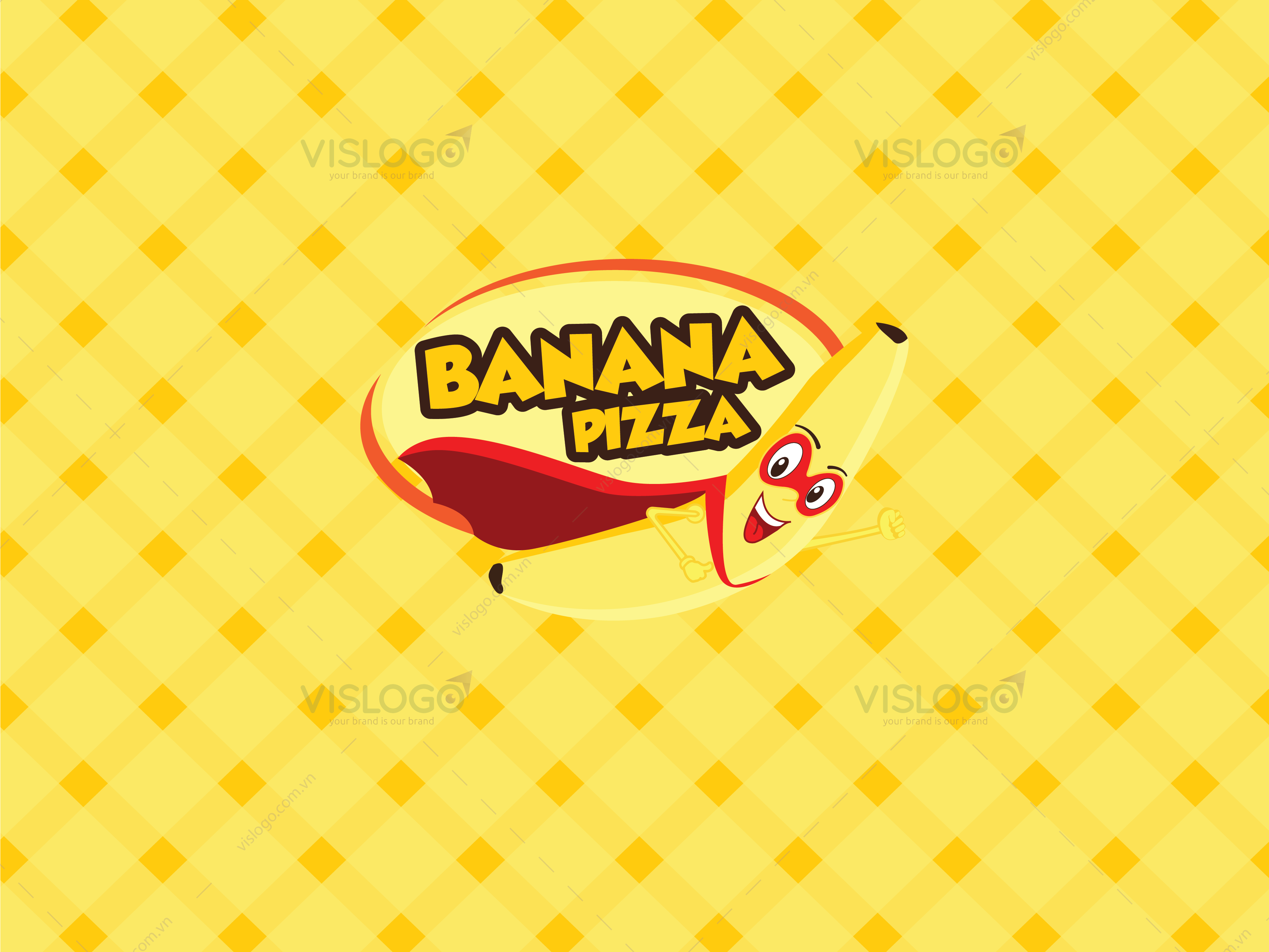 Thiết kế logo, ấn phẩm nhận diện BANANA PIZZA