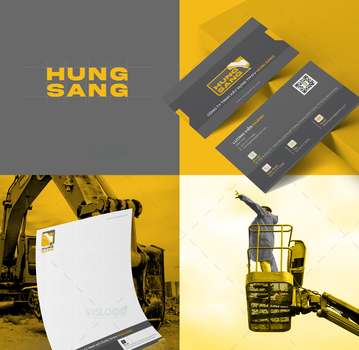 Thiết kế logo, ấn phẩm nhận diện thương hiệu Hừng Sáng