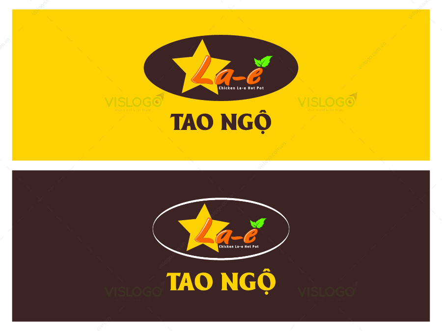 Thiết kế logo, nhận diện thương hiệu Lẩu gà lá é Tao Ngộ