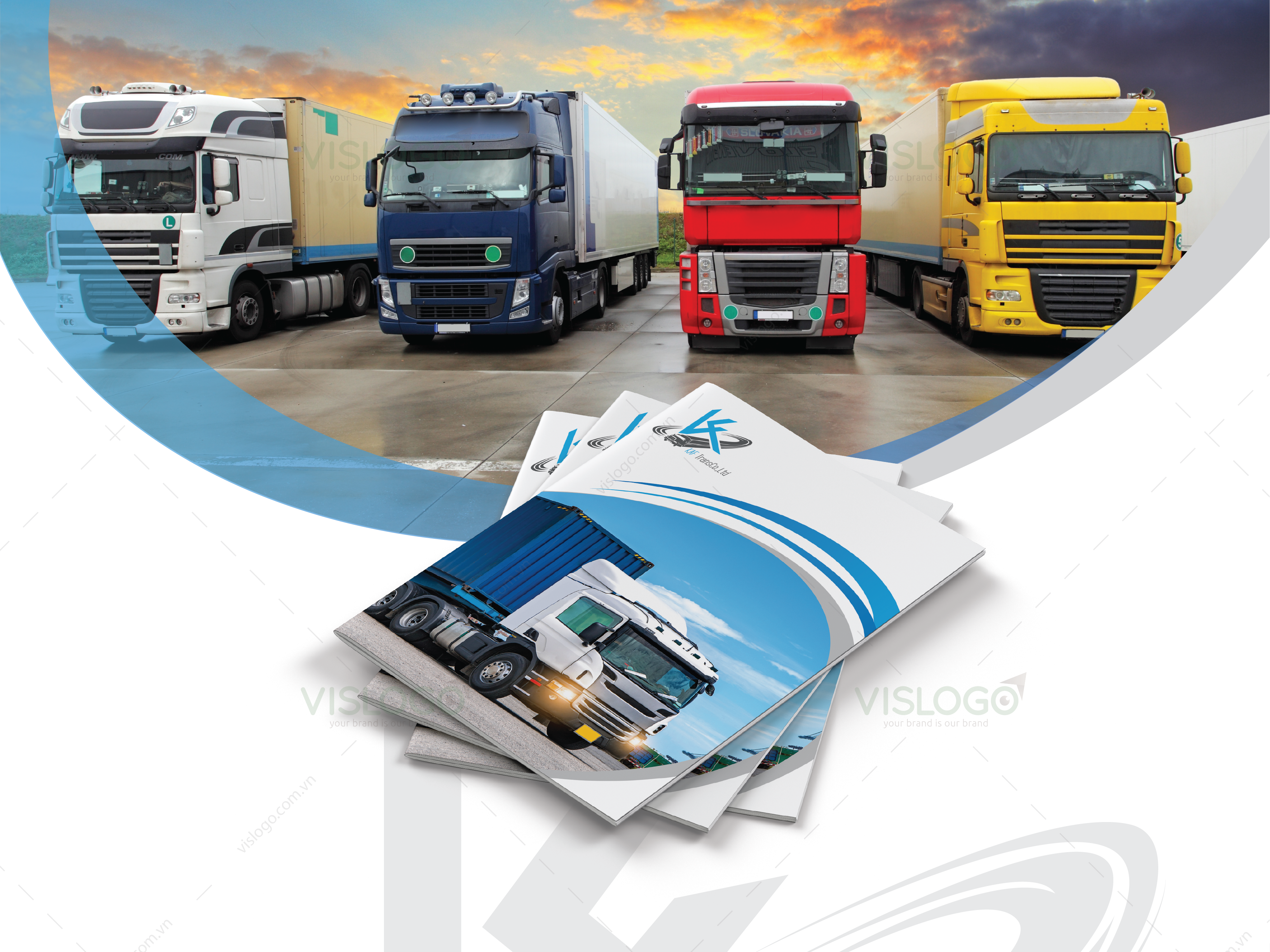 Dự án thiết kế thương hiệu logistics KAF TRANS