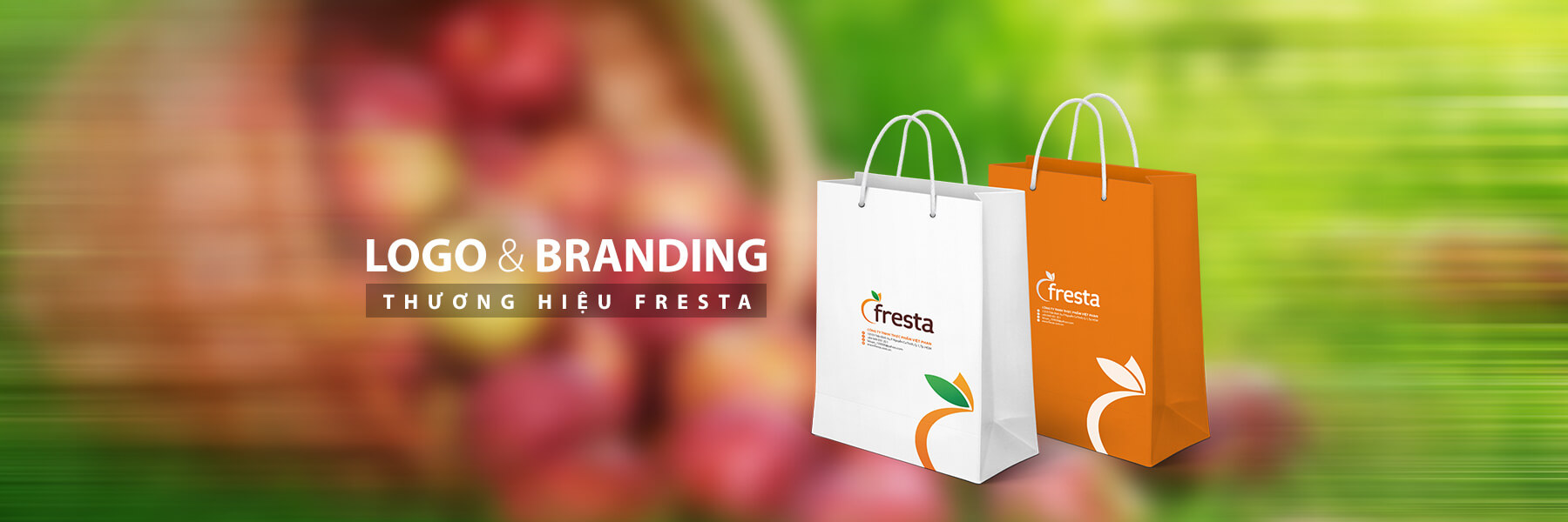 Đặt tên thiết kế logo cip thương hiệu trái cây fresta
