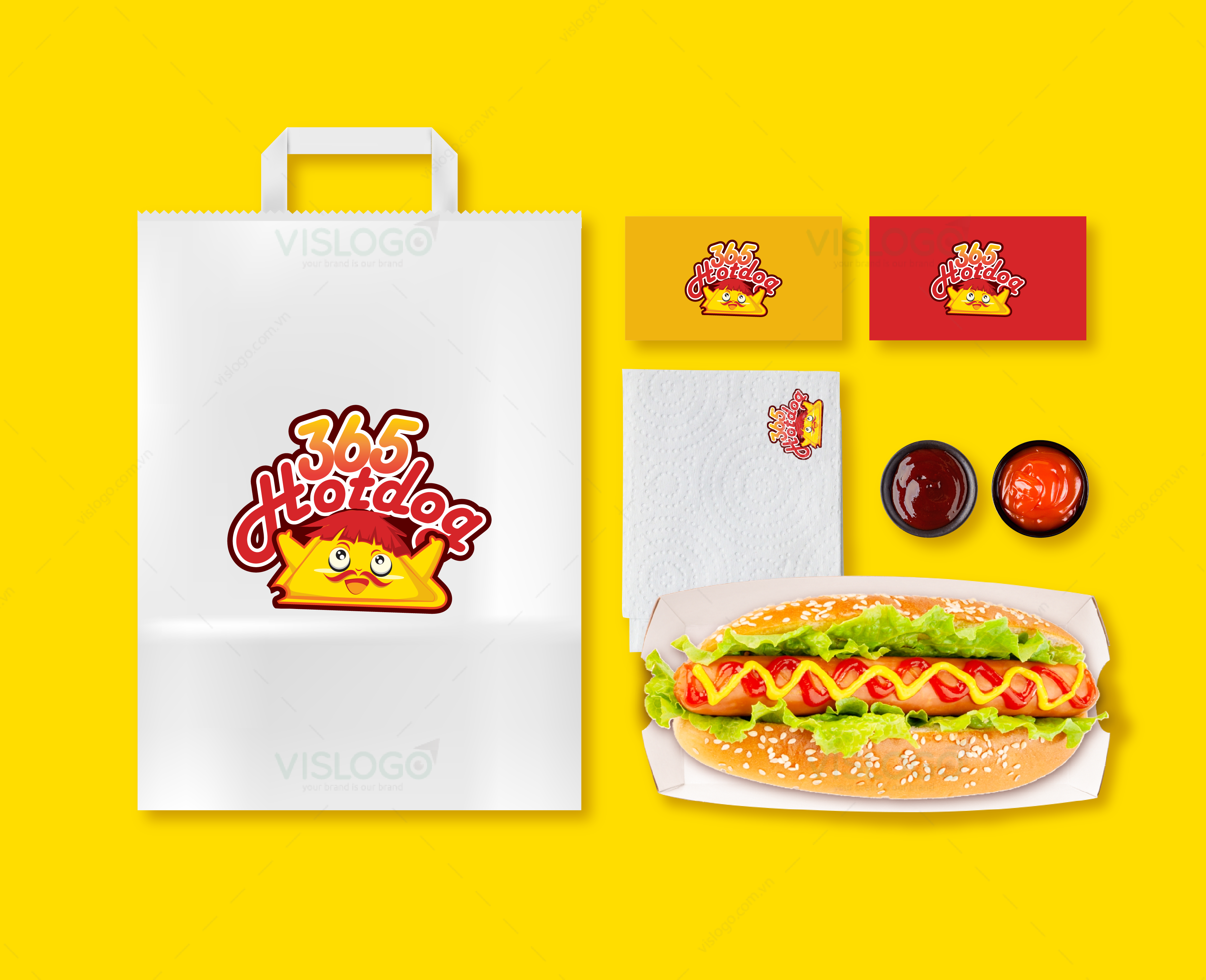 Thiết kế logo - Thương hiệu Hotdog 365