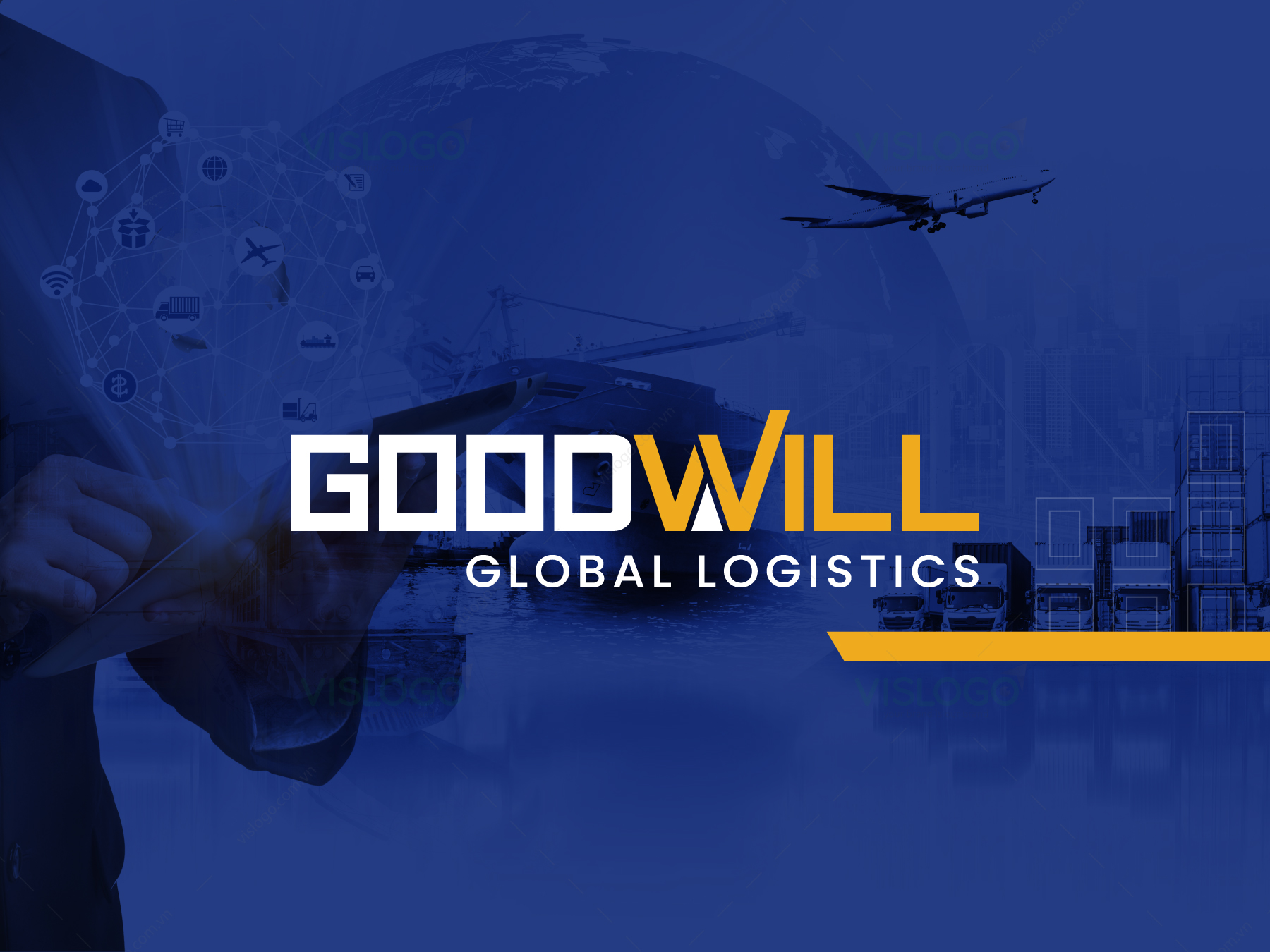 Thiết kế logo, nhận diện thương hiệu GOODWILL Logistics